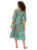 Aller Simplement Jurk turquoise/oranje