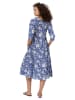 Aller Simplement Kleid in Blau/ Weiß
