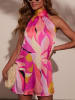 Milan Kiss Kleid in Pink/ Creme