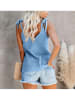 Milan Kiss Stricktop in Hellblau
