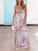 Milan Kiss Jumpsuit in Bunt/ Hellblau
