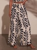 Milan Kiss Marlenebroek beige/donkerblauw