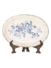 Clayre & Eef Decobord crème/blauw - (B)25 x (H)18 x (D)3 cm