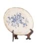 Clayre & Eef Decobord crème/blauw - (B)25 x (H)18 x (D)3 cm