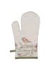 Clayre & Eef Ovenwant wit/groen - (L)30 x (B)18 cm