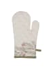 Clayre & Eef Ovenwant wit/groen - (L)30 x (B)18 cm