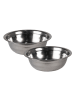 Clayre & Eef Fressnapf in Weiß/ Silber - (B)40 x (H)12 x (T)12 cm