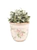 Clayre & Eef Blumentopf in Beige/ Rosa - (H)17 x Ø 18 cm