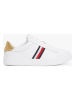 Tommy Hilfiger Leder-Sneakers in Weiß