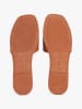 Tommy Hilfiger Shoes Leder-Pantoletten in Hellbraun