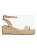 Tommy Hilfiger Keilsandaletten in Beige