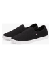 Tommy Hilfiger Leder-Slipper in Schwarz