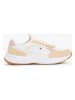 Tommy Hilfiger Leder-Sneakers in Weiß/ Beige