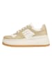 Tommy Hilfiger Shoes Leder-Sneakers in Beige/ Weiß