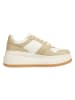 Tommy Hilfiger Shoes Leder-Sneakers in Beige/ Weiß