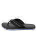 Tommy Hilfiger Shoes Leder-Zehentrenner in Schwarz