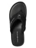 Tommy Hilfiger Shoes Leder-Zehentrenner in Schwarz