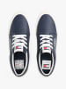 Tommy Hilfiger Leder-Sneakers in Dunkelblau
