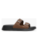 Tommy Hilfiger Shoes Leder-Pantoletten in Hellbraun