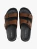 Tommy Hilfiger Shoes Leder-Pantoletten in Hellbraun