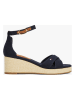Tommy Hilfiger Shoes Keilsandaletten in Dunkelblau