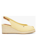 Tommy Hilfiger Shoes Keilpeeptoes in Gelb