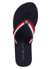 Tommy Hilfiger Shoes Keilzehentrenner in Dunkelblau/ Rot
