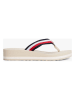 Tommy Hilfiger Shoes Zehentrenner in Beige/ Rot