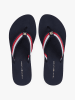Tommy Hilfiger Shoes Zehentrenner in Dunkelblau/ Rot