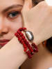 L'Atelier de Gaia 3-delige set: armbanden met edelstenen