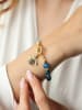 L'Atelier de Gaia Vergulde armband met edelstenen