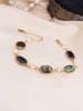 L'Atelier de Gaia Vergulde armband met parels en parelmoer