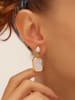 L'Atelier de Gaia Vergulde oorstekers met parels