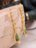 L'Atelier de Gaia Vergulde oorstekers met edelstenen