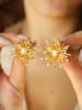 L'Atelier de Gaia Vergulde oorstekers met parels