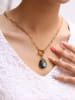 L'Atelier de Gaia Vergulde ketting met hanger - (L)50 cm
