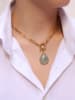 L'Atelier de Gaia Vergulde ketting met hanger - (L)50 cm
