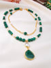 L'Atelier de Gaia Vergulde ketting met sierelementen - (L)50 cm