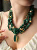 L'Atelier de Gaia Vergulde ketting met sierelementen - (L)47 cm