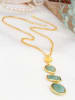 L'Atelier de Gaia Vergulde ketting met hanger - (L)47 cm