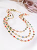 L'Atelier de Gaia Vergulde ketting met sierelementen - (L)50 cm