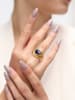 L'Atelier de Gaia Vergulde ring met edelsteen