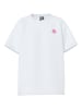 Pieces Shirt "Alifi" wit/lichtroze/geel