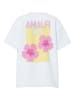 Pieces Shirt "Alifi" wit/lichtroze/geel