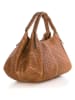 Lucca Baldi Skórzany shopper bag "Pitigliano" w kolorze jasnobrązowym - 41 x 34 x 30 cm