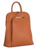 Lucca Baldi Leren rugzak "Cervia" cognackleurig - (B)33 x (H)35 x (D)12 cm