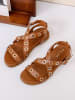 Sixth Sens Sandalen in Hellbraun