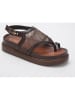 C'M Teenhaksandalen bruin