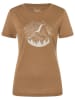 super.natural Functioneel shirt "Mountain Mandala Tree" lichtbruin