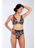 Livia Monte-Carlo Figi bikini "Gaby" w kolorze beżowo-czerwono-granatowym